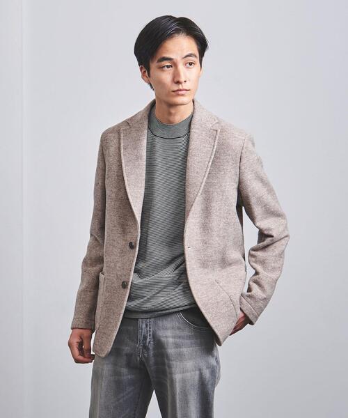 T-JACKET(ティージャケット)の「<T-JACKET (ティー ジャケット) > ソフトウール 2B ジャケット(テーラードジャケット・メンズ・グレー・S/M/L)」の2枚目の写真
