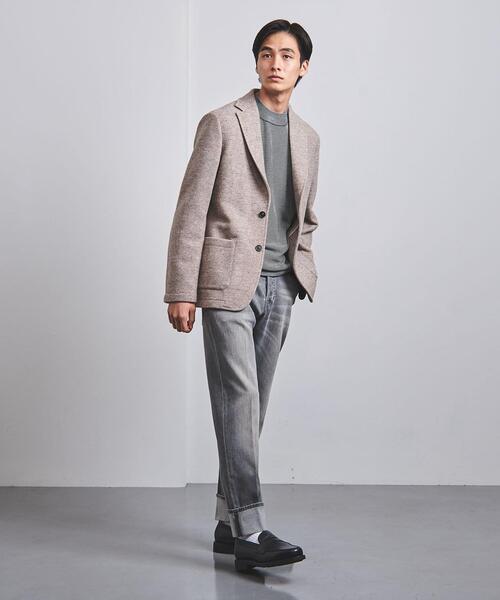 T-JACKET(ティージャケット)の「<T-JACKET (ティー ジャケット) > ソフトウール 2B ジャケット(テーラードジャケット・メンズ・グレー・S/M/L)」の3枚目の写真