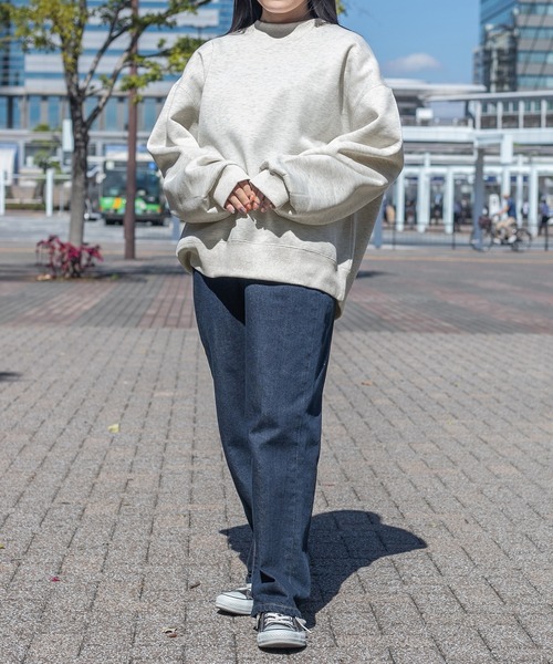 PairPair(ペアペア)の「裏起毛リブ付きプルオーバー(ユニセックス)(スウェット・レディース・オートミール/グレイッシュブルー・MEDIUM/LARGE)」の18枚目の写真