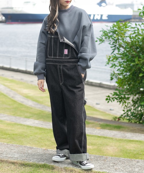 PairPair(ペアペア)の「裏起毛リブ付きプルオーバー(ユニセックス)(スウェット・レディース・オートミール/グレイッシュブルー・MEDIUM/LARGE)」の12枚目の写真