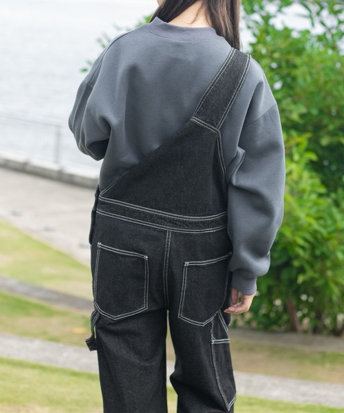 PairPair(ペアペア)の「裏起毛リブ付きプルオーバー(ユニセックス)(スウェット・レディース・オートミール/グレイッシュブルー・MEDIUM/LARGE)」の19枚目の写真