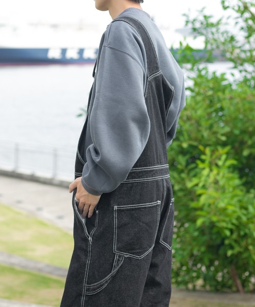 PairPair(ペアペア)の「裏起毛リブ付きプルオーバー(ユニセックス)(スウェット・レディース・オートミール/グレイッシュブルー・MEDIUM/LARGE)」の6枚目の写真