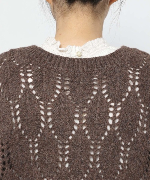 studio CLIP（スタディオクリップ）の「3ゲージリーフ柄ベスト（ベスト・レディース・ブラウン/オフホワイト/カーキ・FREE）」の22枚目の写真