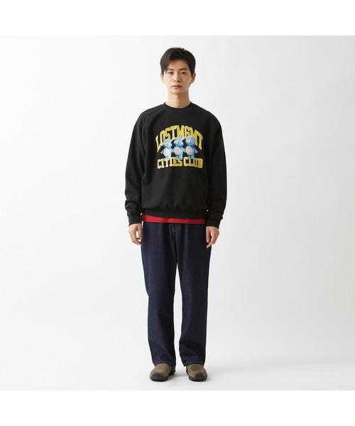 [ LMC ] ★ 韓国大人気 ★LMC BEAR ATHLETIC SWEATSHIRT LMC LMC BEAR ATHLETIC SWEATSHIRT black | International Store