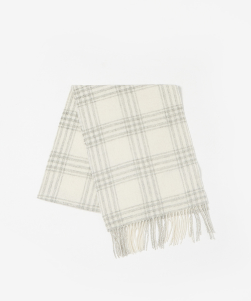 abahouse mavie（アバハウスマヴィ）の「チェックストール（ストール/ショール・レディース・ライトグレー/グレー・フリー）」の2枚目の写真