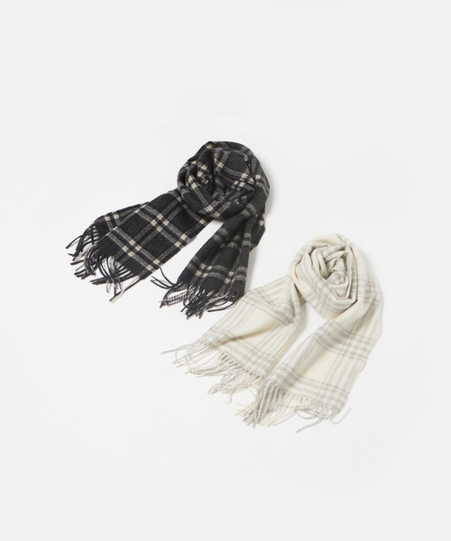 abahouse mavie（アバハウスマヴィ）の「チェックストール（ストール/ショール・レディース・ライトグレー/グレー・フリー）」の7枚目の写真