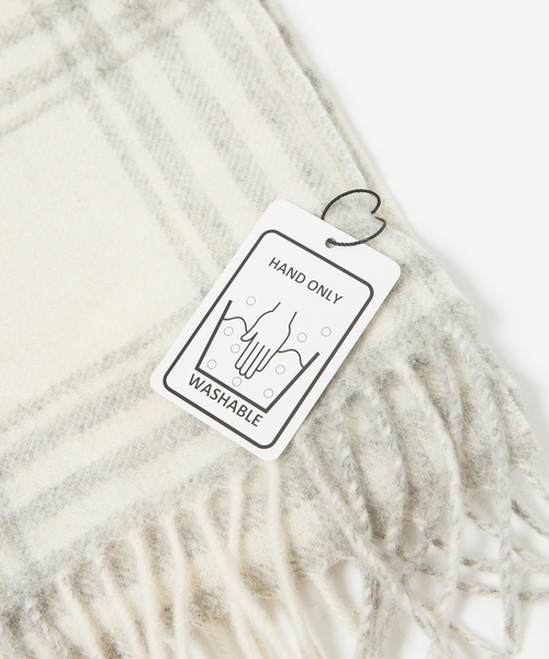 abahouse mavie（アバハウスマヴィ）の「チェックストール（ストール/ショール・レディース・ライトグレー/グレー・フリー）」の5枚目の写真