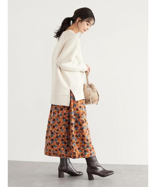 CRAFT STANDARD BOUTIQUE（クラフトスタンダードブティック）の「ライトダンボールプルオーバー　＊（スウェット・レディース・チャコールグレー/ピンク/ライトベージュ/ダークブラウン/グリーン・FREE）」の10枚目の写真