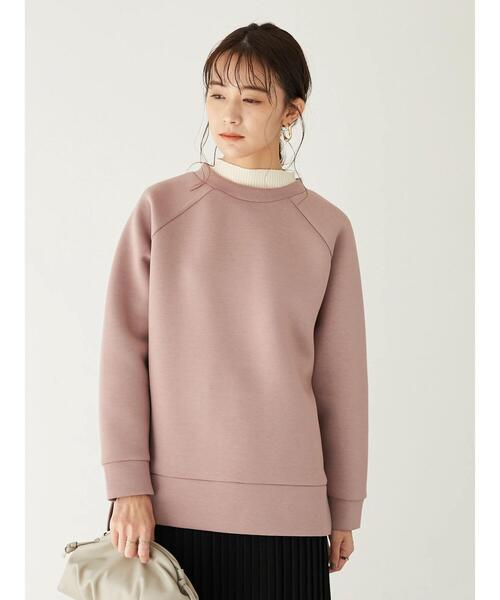 CRAFT STANDARD BOUTIQUE（クラフトスタンダードブティック）の「ライトダンボールプルオーバー　＊（スウェット・レディース・チャコールグレー/ピンク/ライトベージュ/ダークブラウン/グリーン・FREE）」の13枚目の写真