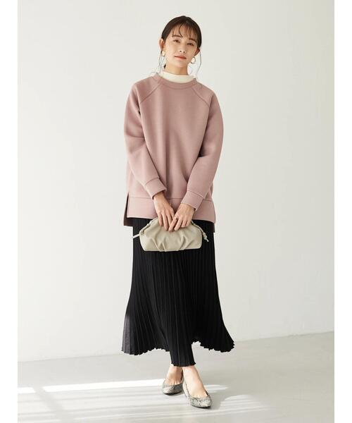 CRAFT STANDARD BOUTIQUE（クラフトスタンダードブティック）の「ライトダンボールプルオーバー　＊（スウェット・レディース・チャコールグレー/ピンク/ライトベージュ/ダークブラウン/グリーン・FREE）」の15枚目の写真