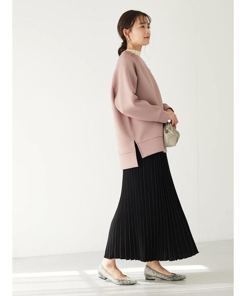 CRAFT STANDARD BOUTIQUE（クラフトスタンダードブティック）の「ライトダンボールプルオーバー　＊（スウェット・レディース・チャコールグレー/ピンク/ライトベージュ/ダークブラウン/グリーン・FREE）」の16枚目の写真