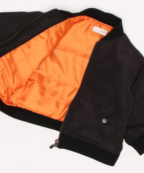 b・ROOM（ビールーム）の「MA-1（MA-1・キッズ・アイボリー/カーキ/ブラック・90cm/100cm/110cm/120cm/130cm）」の4枚目の写真