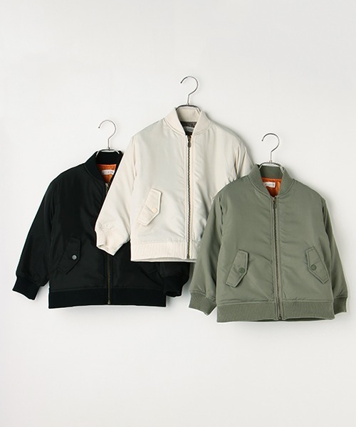 b・ROOM（ビールーム）の「MA-1（MA-1・キッズ・アイボリー/カーキ/ブラック・90cm/100cm/110cm/120cm/130cm）」の16枚目の写真