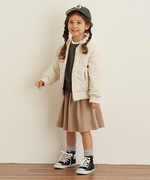 b・ROOM（ビールーム）の「MA-1（MA-1・キッズ・アイボリー/カーキ/ブラック・90cm/100cm/110cm/120cm/130cm）」の21枚目の写真