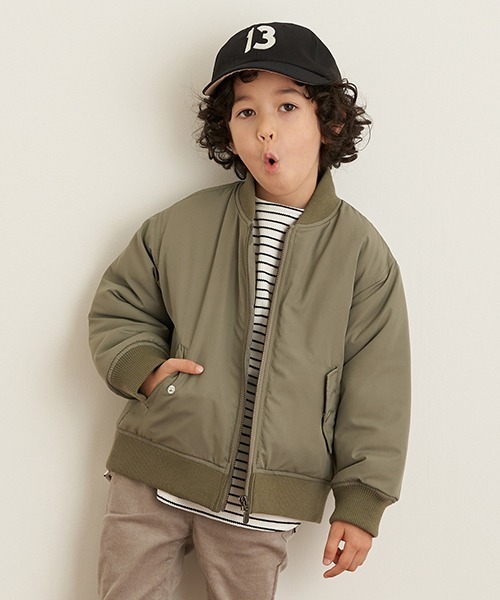 b・ROOM（ビールーム）の「MA-1（MA-1・キッズ・アイボリー/カーキ/ブラック・90cm/100cm/110cm/120cm/130cm）」の20枚目の写真