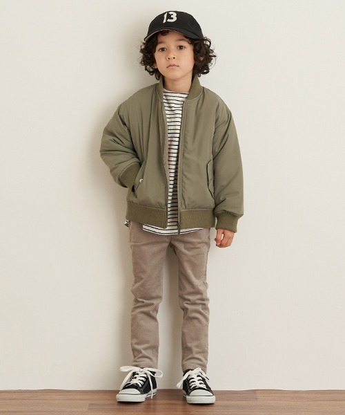 b・ROOM（ビールーム）の「MA-1（MA-1・キッズ・アイボリー/カーキ/ブラック・90cm/100cm/110cm/120cm/130cm）」の22枚目の写真