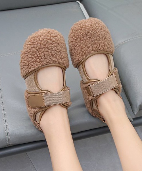 SVEC（シュベック）の「フェイクファー ベルクロ スニーカー（スニーカー・レディース・ブラック/ブラウン系その他/アイボリー/ベージュ/ホワイト系その他・38/37/36/39/40/35）」の17枚目の写真