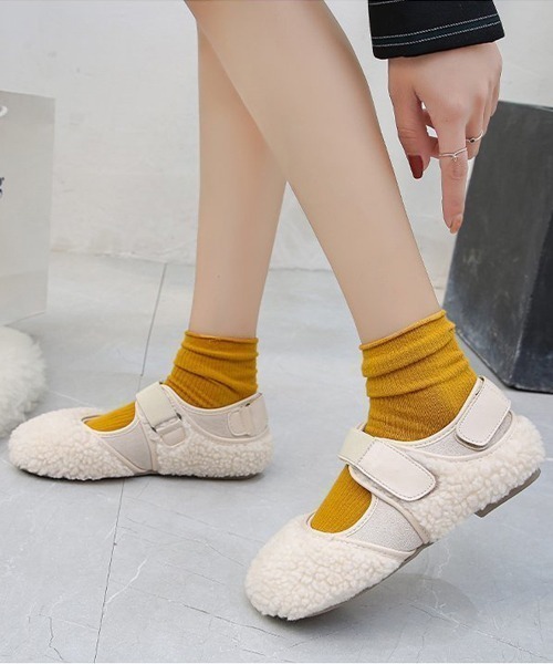 SVEC（シュベック）の「フェイクファー ベルクロ スニーカー（スニーカー・レディース・ブラック/ブラウン系その他/アイボリー/ベージュ/ホワイト系その他・38/37/36/39/40/35）」の20枚目の写真