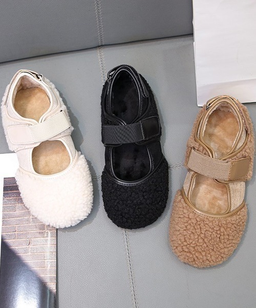 SVEC（シュベック）の「フェイクファー ベルクロ スニーカー（スニーカー・レディース・ブラック/ブラウン系その他/アイボリー/ベージュ/ホワイト系その他・38/37/36/39/40/35）」の16枚目の写真