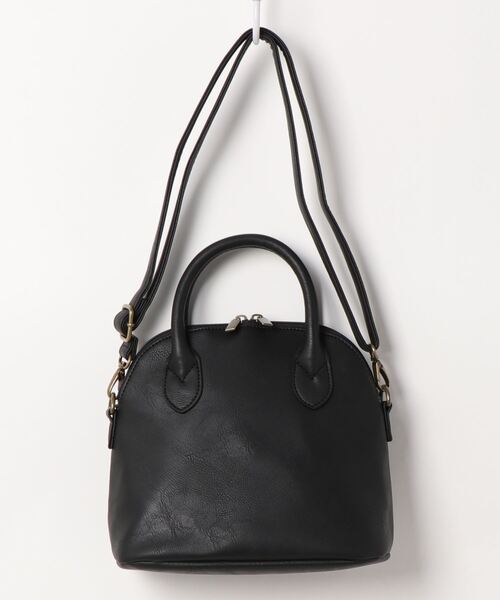 Samansa Mos2（サマンサ モスモス）の「ボストンショルダーバッグ（ショルダーバッグ・レディース・ブラック/ベージュ/ブラウン・ﾌﾘ-）」の2枚目の写真