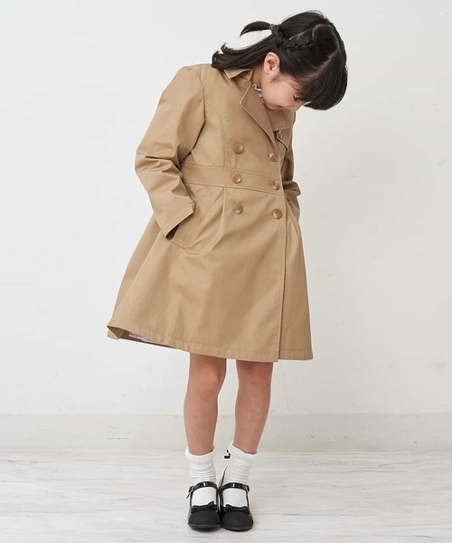 a.v.v（アーヴェヴェ）の「[160]トレンチコート（トレンチコート・キッズ・ベージュ・160）」の8枚目の写真