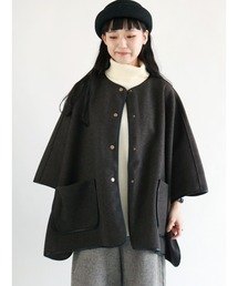 Samansa Mos2 | パイピングポンチョコート(ポンチョ)