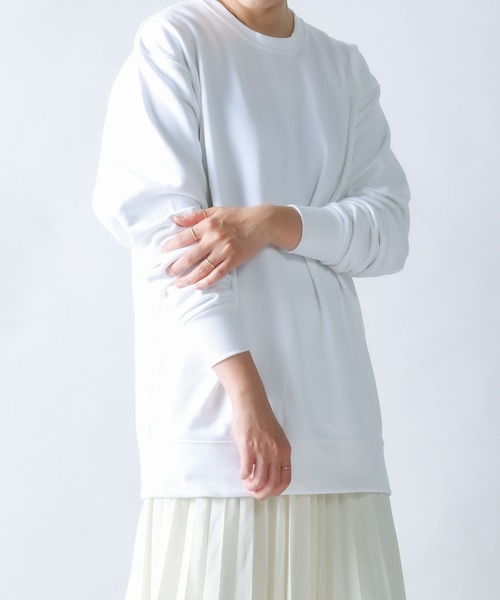 Printstar(プリントスター)の「9.7oz Standard TOMS Sweat Shirts(スウェット・レディース・ホワイト/ブラック/ネイビー/グリーン/オートミール/杢グレー/バーガンディー・M/L/XL/S)」の1枚目の写真
