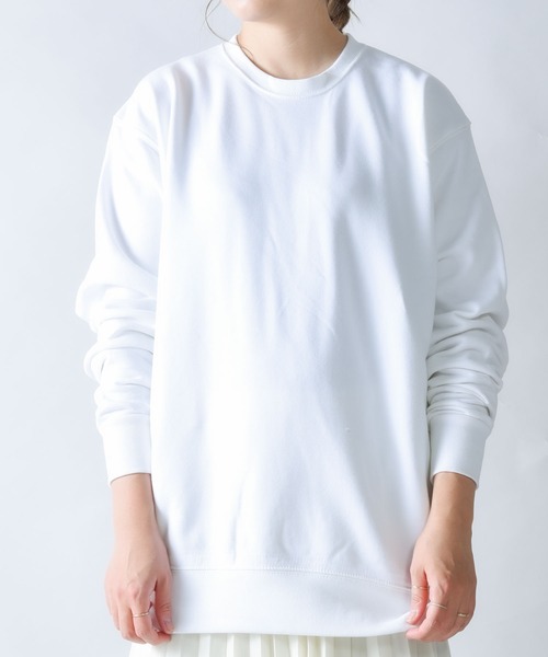 Printstar(プリントスター)の「9.7oz Standard TOMS Sweat Shirts(スウェット・レディース・ホワイト/ブラック/ネイビー/グリーン/オートミール/杢グレー/バーガンディー・M/L/XL/S)」の20枚目の写真