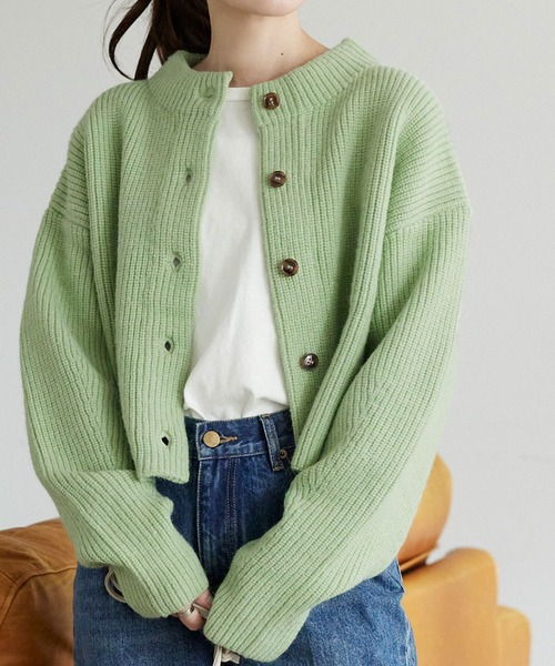 titivate（ティティベイト）の「前後2wayｼｮｰﾄ丈ﾆｯﾄ（ニット/セーター・レディース・アイボリー/ライトグリーン/オレンジ/ブラック・S/M/L）」の11枚目の写真