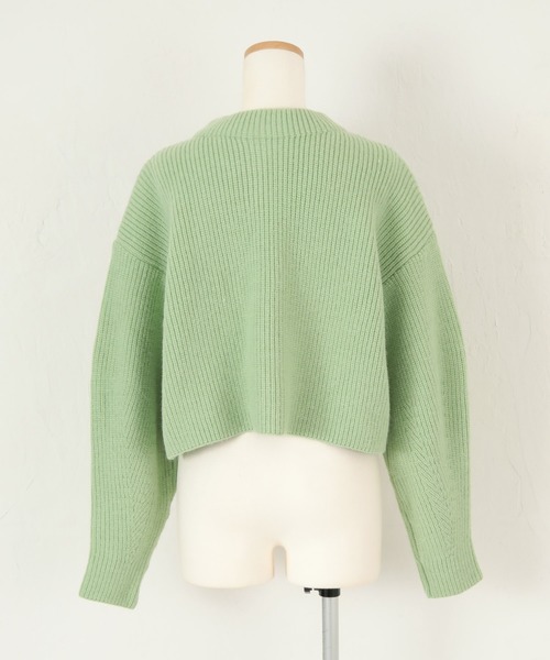 titivate（ティティベイト）の「前後2wayｼｮｰﾄ丈ﾆｯﾄ（ニット/セーター・レディース・アイボリー/ライトグリーン/オレンジ/ブラック・S/M/L）」の19枚目の写真