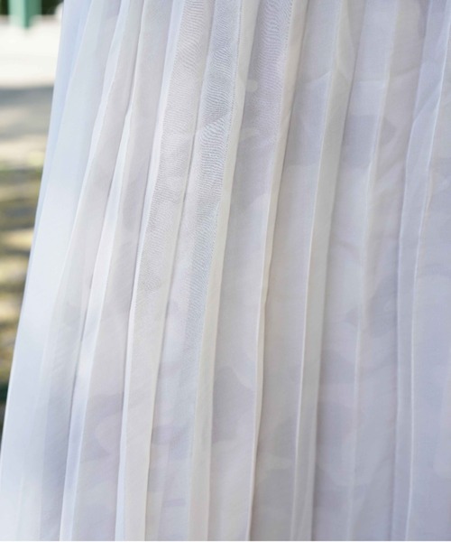 AVIREX（アヴィレックス）の「PLEATED CHIFFON CAMO PRINT  SKIRT/ プリーツシフォンカモプリントスカート（スカート・レディース・その他/DK.Gray/White・FREE）」の8枚目の写真