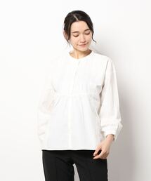 Samansa Mos2 | 刺繍×レース前開きブラウス(シャツ/ブラウス)