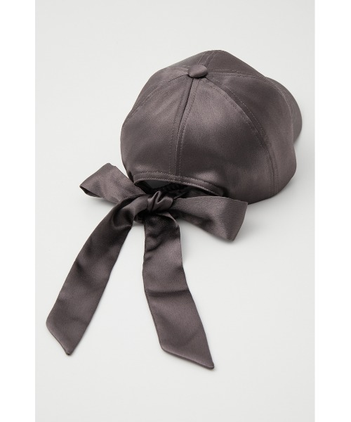 rienda(リエンダ)の「バックリボンサテンキャップ(キャップ・レディース・シルバー/ダークグレー・FREE)」の7枚目の写真