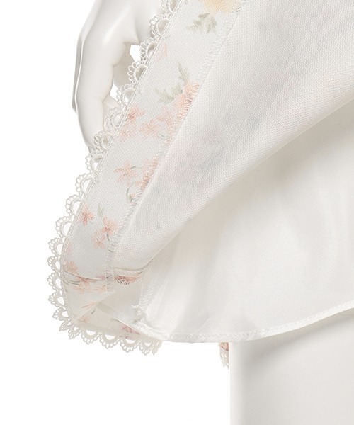 petit main（プティマイン）の「花柄OP+スカラップJKセット（スーツセット・キッズ・オフホワイト・120cm/110cm/130cm）」の5枚目の写真