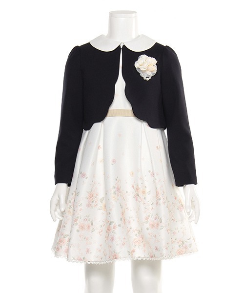 petit main（プティマイン）の「花柄OP+スカラップJKセット（スーツセット・キッズ・オフホワイト・120cm/110cm/130cm）」の20枚目の写真