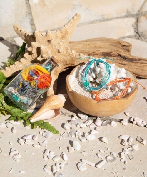 Kahiko(カヒコ)の「【Kahiko】Upcycle Hawaii コクアブレスレット(ブレスレット・レディース・ホワイト/ライトブルー/ブラック/ピンク/オレンジ/ブルー系その他・FREE)」の11枚目の写真