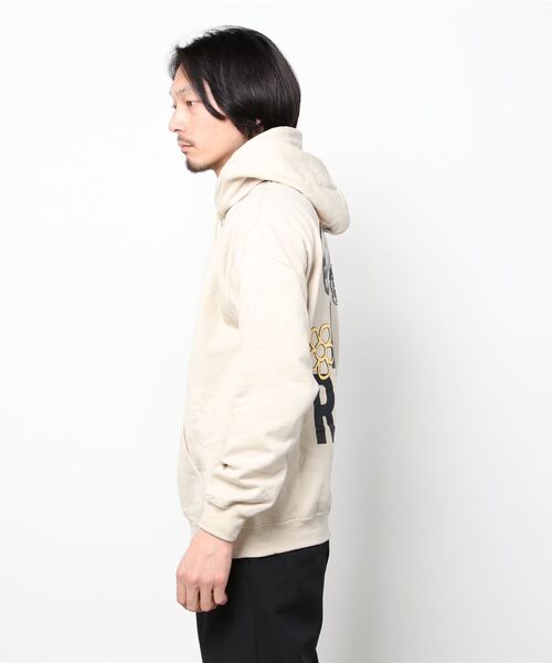 24karats（トゥウェンティーフォーカラッツ）の「24 Is Over Hoodie（パーカー・メンズ・バーガンディー/ベージュ・M/L）」の5枚目の写真