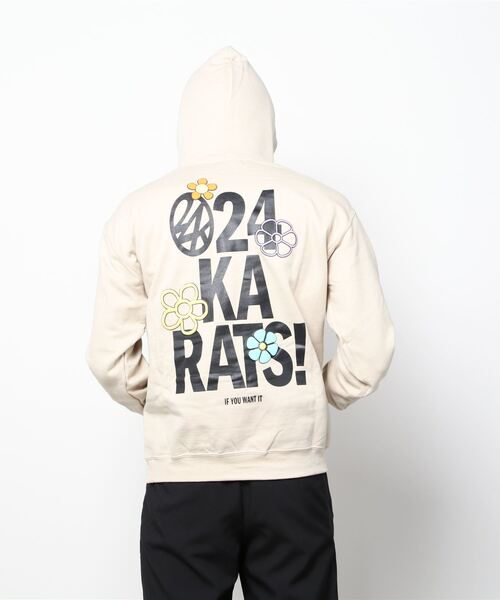 24karats（トゥウェンティーフォーカラッツ）の「24 Is Over Hoodie（パーカー・メンズ・バーガンディー/ベージュ・M/L）」の6枚目の写真