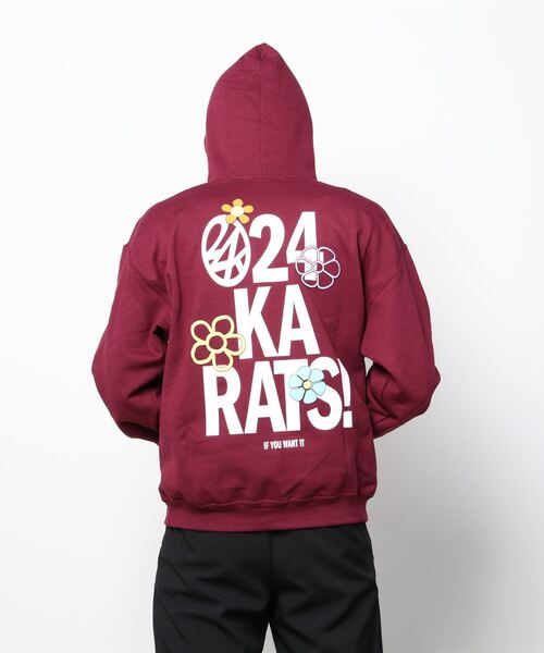 24karats（トゥウェンティーフォーカラッツ）の「24 Is Over Hoodie（パーカー・メンズ・バーガンディー/ベージュ・M/L）」の7枚目の写真