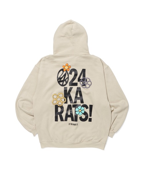 24karats（トゥウェンティーフォーカラッツ）の「24 Is Over Hoodie（パーカー・メンズ・バーガンディー/ベージュ・M/L）」の2枚目の写真