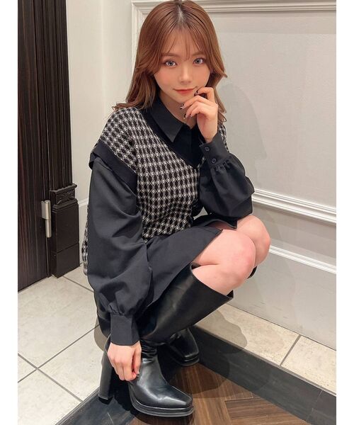 RESEXXY(リゼクシー)の「ルーズニットベスト(ベスト・レディース・ブラック/アイボリー/ベージュ・FREE)」の19枚目の写真