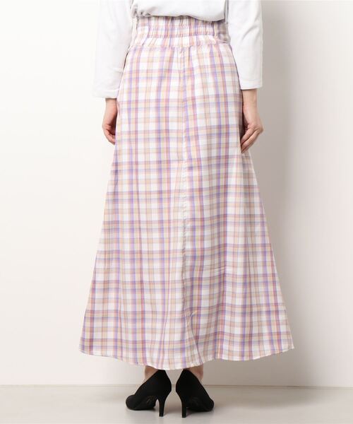 sango（sango）の「ウエストタックフレアスカート（スカート・レディース・ピンク/グリーン・FREE）」の3枚目の写真