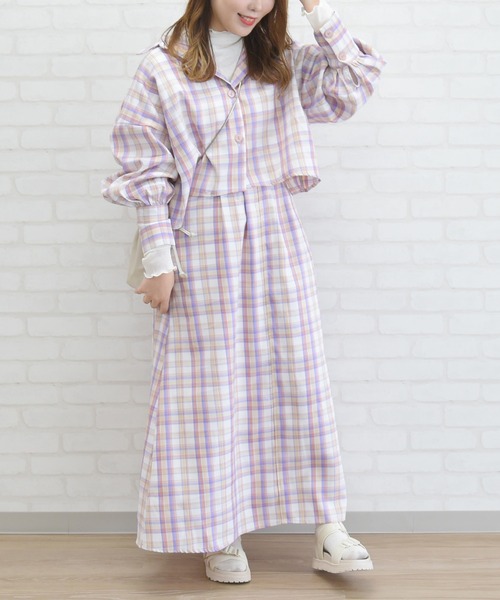 sango（sango）の「ウエストタックフレアスカート（スカート・レディース・ピンク/グリーン・FREE）」の22枚目の写真