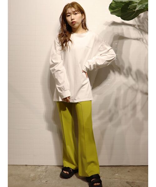 MURUA(ムルーア)の「【MURUA/arai midori】ロングスリーブTee(Tシャツ/カットソー・レディース・アイボリー/ダークグレー・FREE)」の22枚目の写真