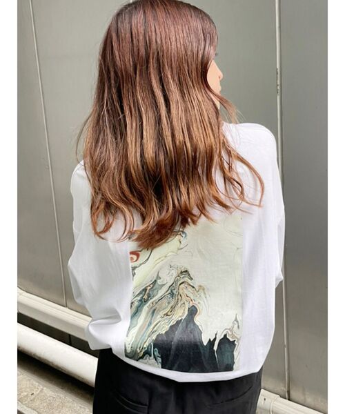 MURUA(ムルーア)の「【MURUA/arai midori】ロングスリーブTee(Tシャツ/カットソー・レディース・アイボリー/ダークグレー・FREE)」の21枚目の写真