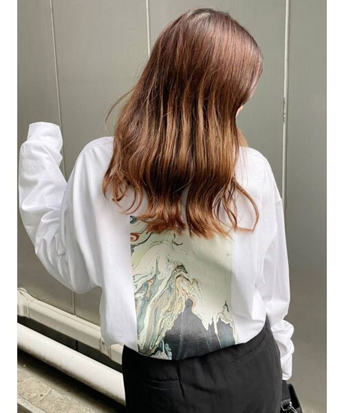 MURUA(ムルーア)の「【MURUA/arai midori】ロングスリーブTee(Tシャツ/カットソー・レディース・アイボリー/ダークグレー・FREE)」の16枚目の写真