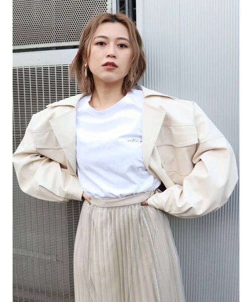 MURUA(ムルーア)の「【MURUA/arai midori】ロングスリーブTee(Tシャツ/カットソー・レディース・アイボリー/ダークグレー・FREE)」の13枚目の写真