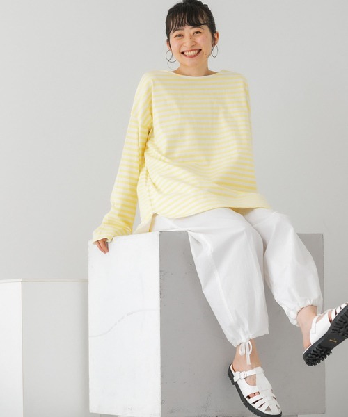 KBF(ケイビーエフ)の「BIGIBIGボーダーTシャツ(Tシャツ/カットソー・レディース・ブルー系その他/イエロー系その他/ピンク系その他・ONE)」の1枚目の写真