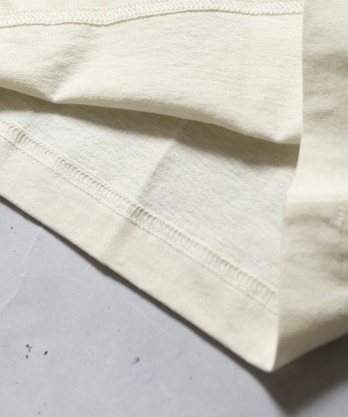 SPINNS(スピンズ)の「オーバーサイズ ロンT 無地 長袖 ロング丈Tシャツ(Tシャツ/カットソー・メンズ・ホワイト/ブラウン/ミント・ONESIZE)」の11枚目の写真