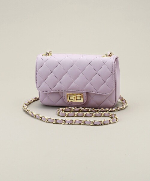 AULENTTI（オウレンティ）の「AULENTTI/オーレンティ チェーンキルティングバッグ（ショルダーバッグ・レディース・ブラック/ベージュ/ダークブラウン/オリーブ/ブルー/パープル・ONE SIZE）」の6枚目の写真